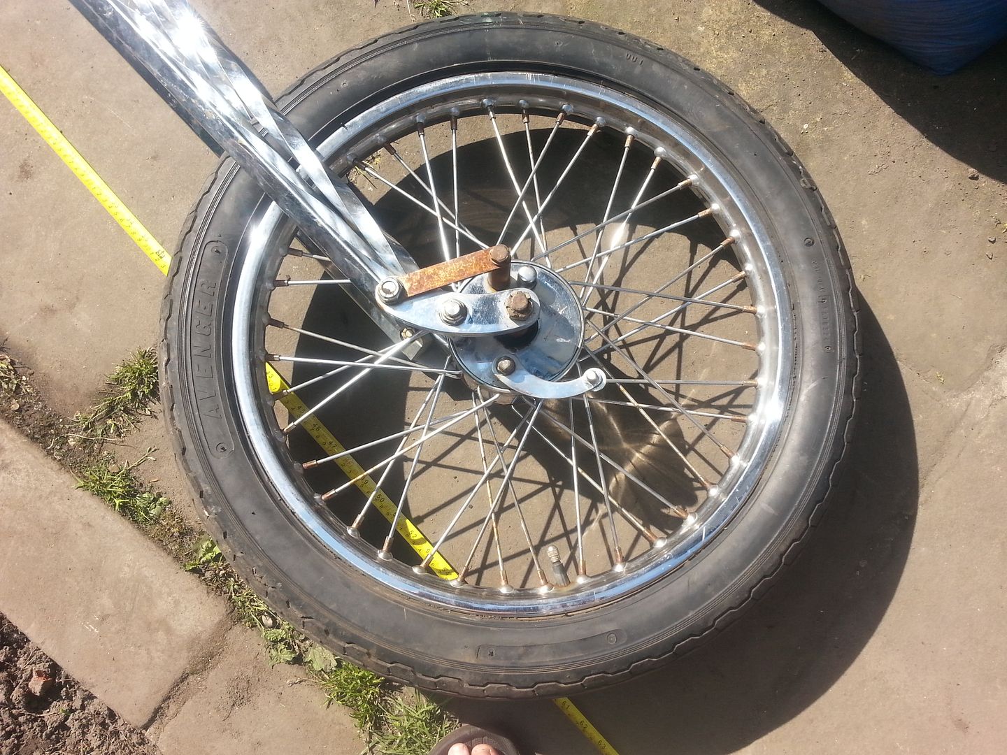 Harley Davidson Custom Chrome 70's Chopper Springer Front Forks Wheel Drum Brake eBay