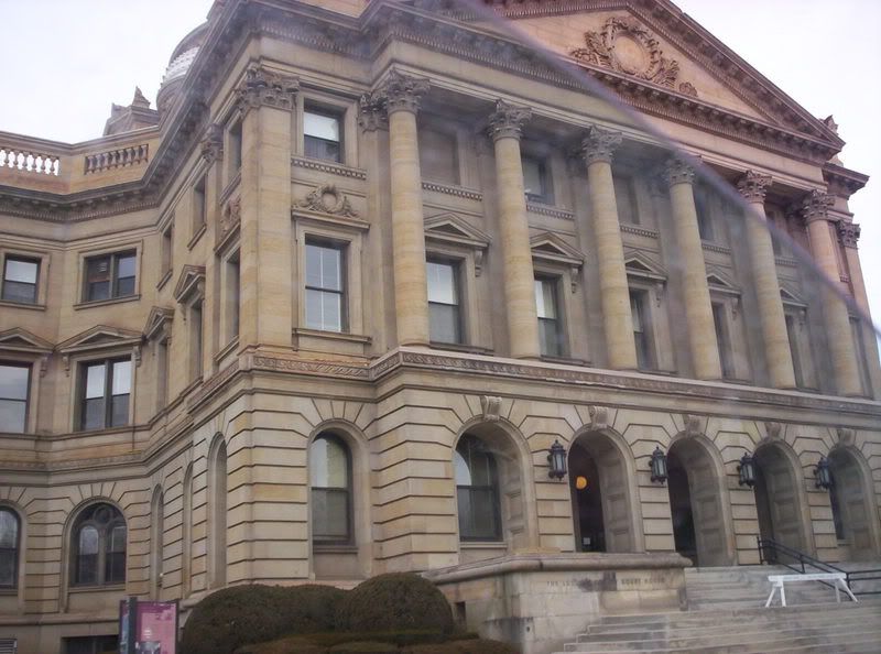 A lousy image of the Luzerne County Courthouse I snapped while driving by in 