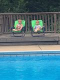 Josh and Luke by the pool 8/2012