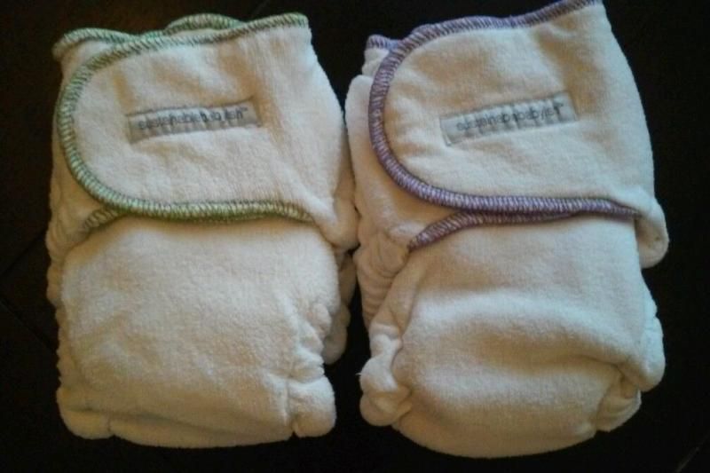 TWO Sustainablebabyish obf fitted cloth diapers TWO Sustainablebabyish obf fitted cloth diapers