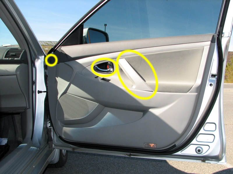 2002 Toyota solara door panel removal