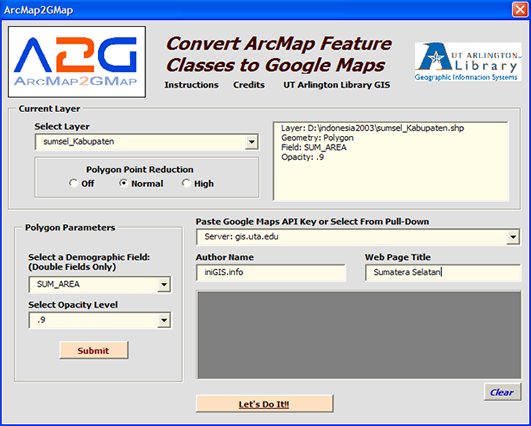 gui arcmap2gmap