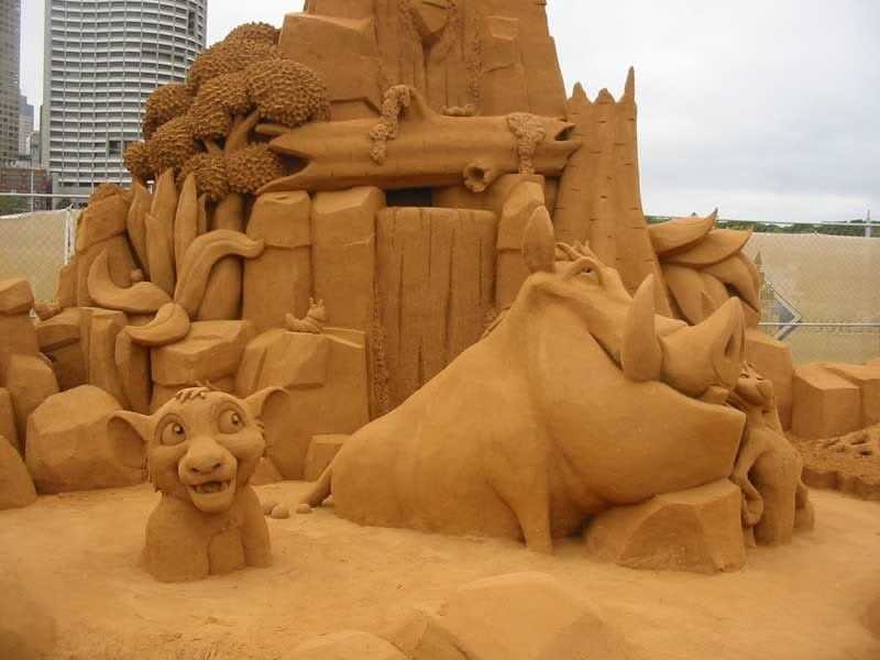 funny sand art