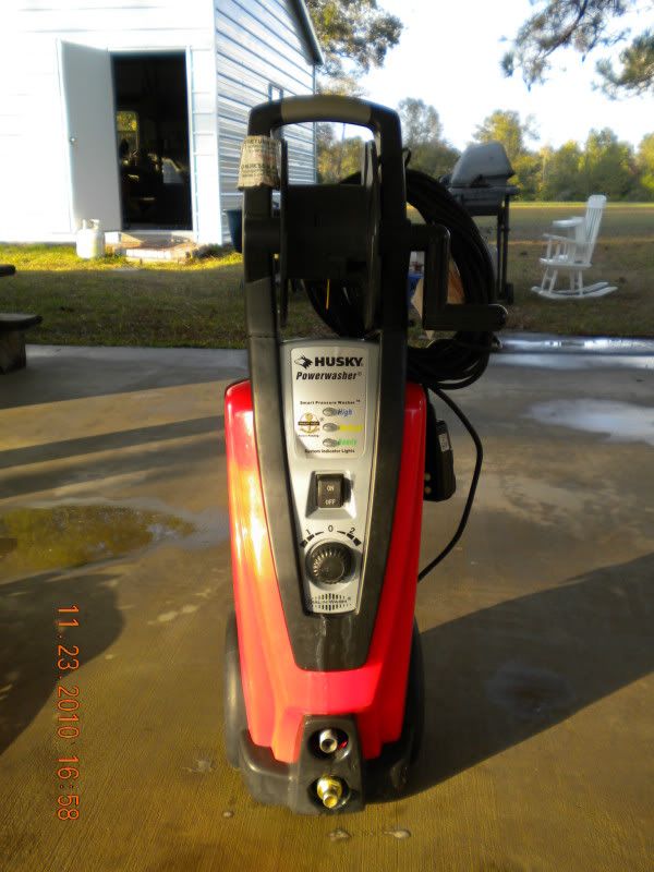 how to adjust pressure on husky pressure washer