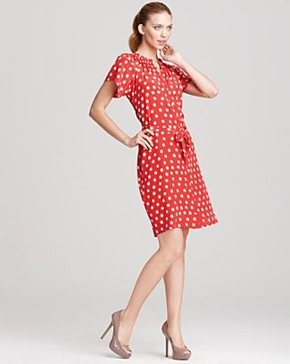 Tucker Short Sleeve Polka Dot Dress