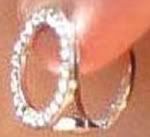 Lisa Freede Silver Circle Huggie Earrings