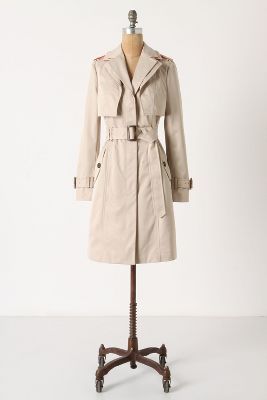 Anthropologie Glowing Horizons Trench Coat