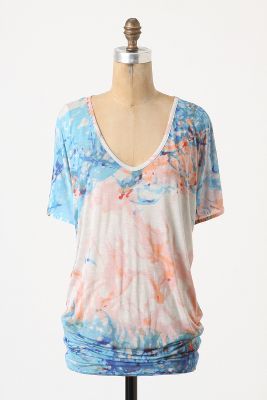 Anthropologie Painted V-Neck Shirt