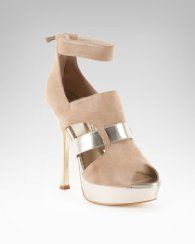Bebe Melissa Suede Platform Sandal