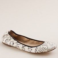J.Crew Lula Snakeskin Ballet Flats