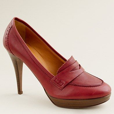 J.Crew Biella High-Heel Loafers