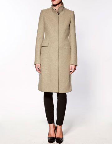 Zara Coat With Flap Pockets