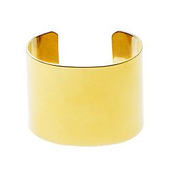 J.Crew High Shine Wide Cuff Bracelet