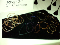 Joy O Designs Hammered Hoops