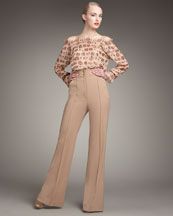 Rachel Zoe Trapunto Stitch High Waist Pants