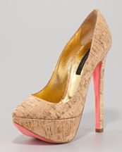 Ruthie Davis Cork Platform Pump