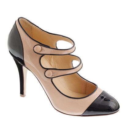 J.Crew Two-Tone Patent Mary Janes