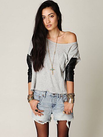 Free People FP Denim Cut Off Shorts