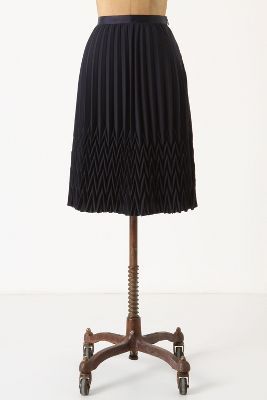 Anthropologie Broken Pleats Skirt