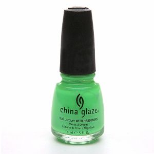 China Glaze Nail Laquer with Hardeners in In The Lime Light