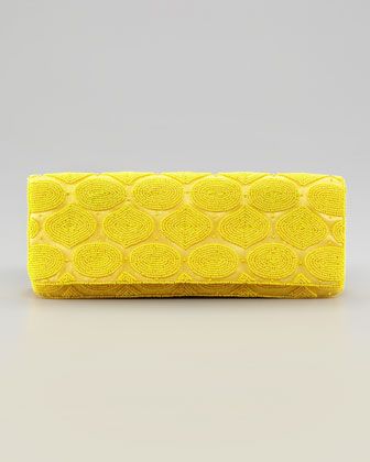 Moyna Circle Bead Silk Clutch Bag