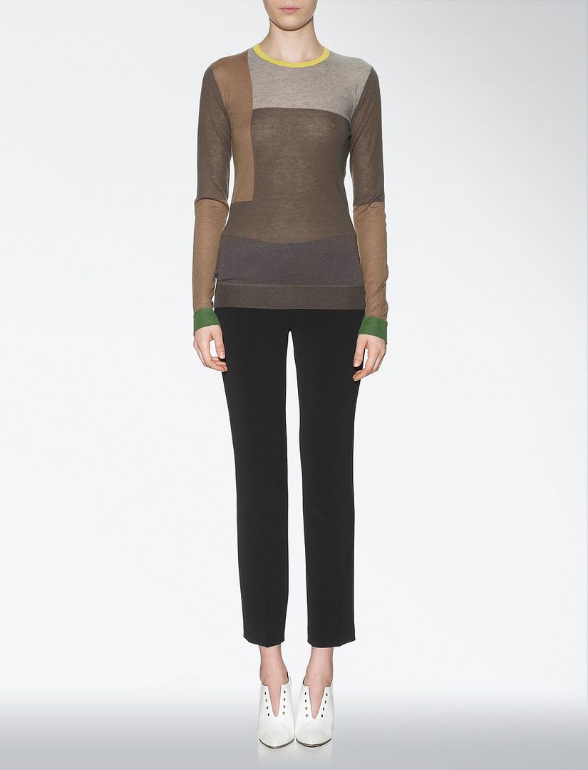 Joseph Cashair Patchwork Sweater