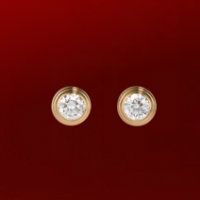 Diamants Legers de Cartier Earrings in Pink Gold