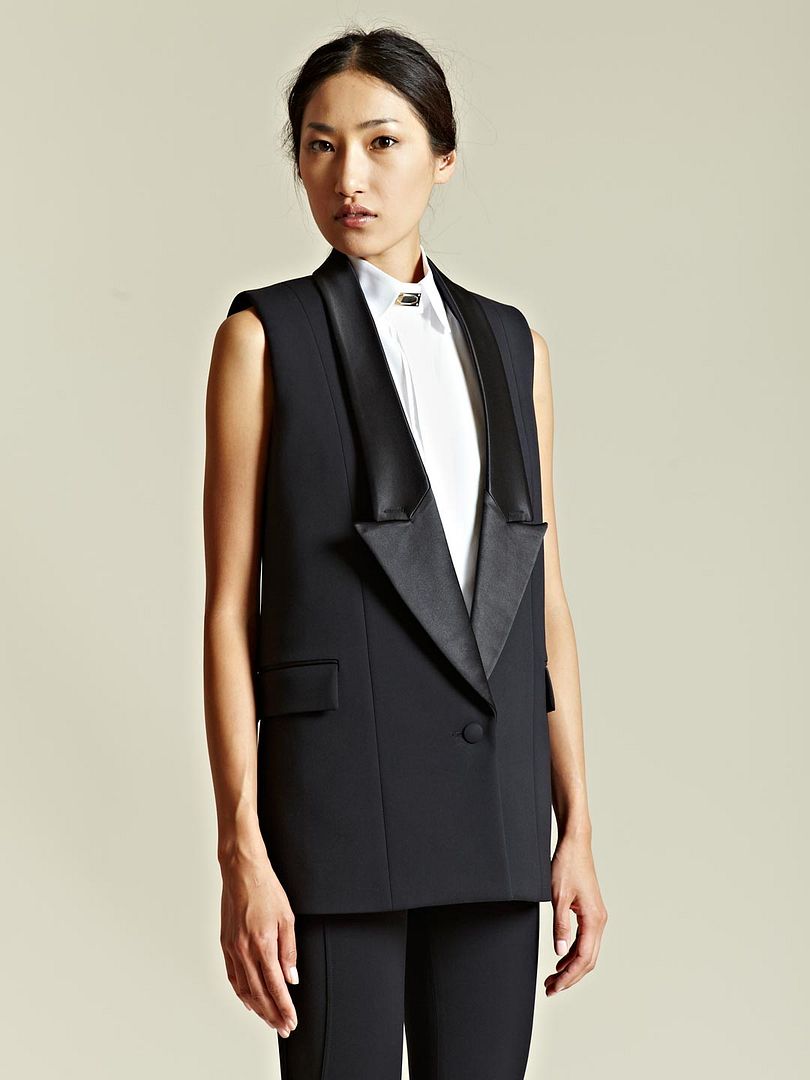 Givenchy Women's Sleeveless Tuxedo Jacket