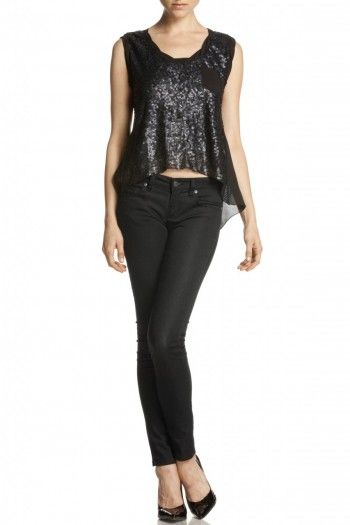 Miss Me Sheer Sequin Tank