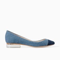 Zara Denim Ballerina Flats
