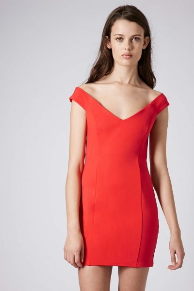 Topshop Bardot Jersey Dress