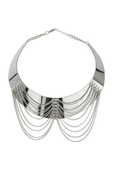 Topshop Draped Chain Collar Necklace
