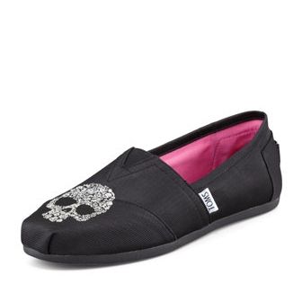 TOMS Beaumont Skull Grosgrain Slip-On