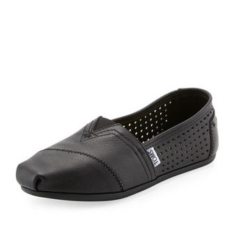 TOMS Perforated Leather Slip-On