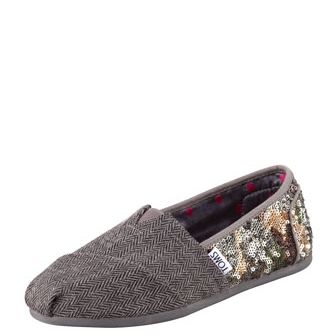 TOMS Sequin Wool Slip-On