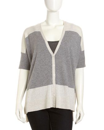Design History Cashmere Combo Cardigan