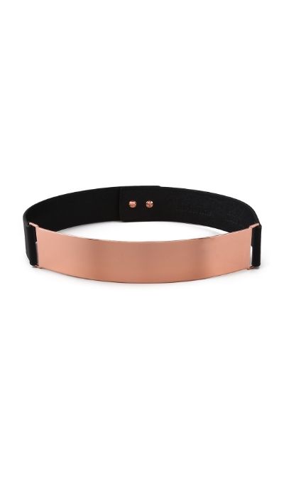 Nicholas Roxanne Rose Gold Plate Belt
