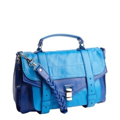 Proenza Schouler Royal And Ocean Blue PS 1 Convertible Shoulder Bag