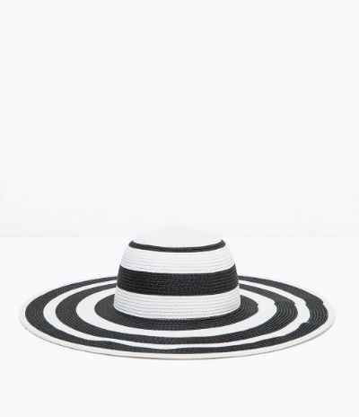 Zara Two-Tone Wide Brim Hat