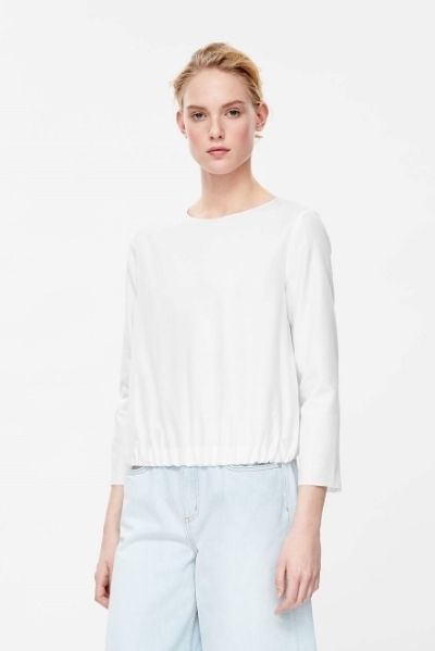 COS Gathered Hem Top