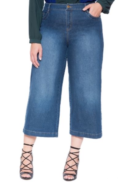 Eloquii Studio High Waist Culotte Jeans