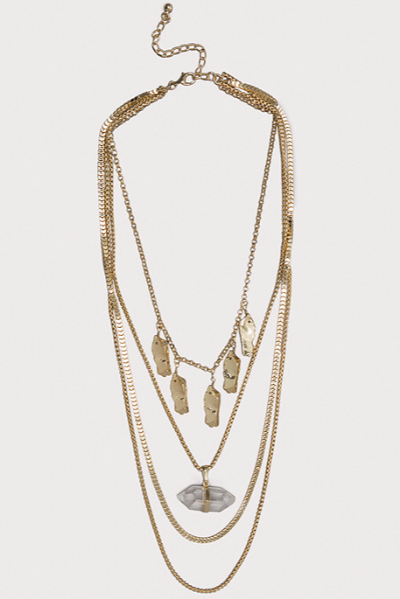Bebe Draped Pendant Necklace