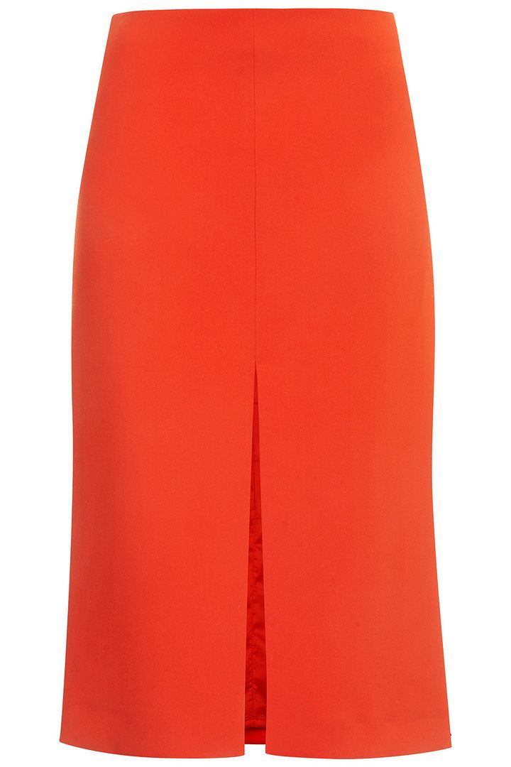 Topshop Crepe Split Pencil Skirt