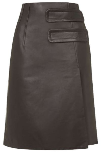 Topshop Inverness Leather Skirt by Unique