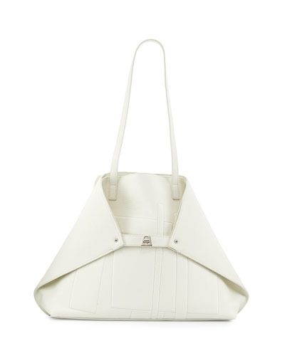 Akris Medium Cervo Leather Shoulder Bag