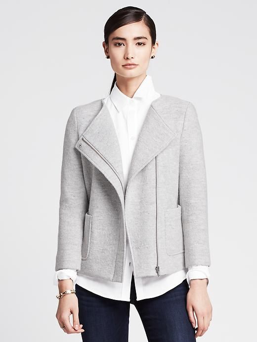 Banana Republic Boxy Zip Blazer