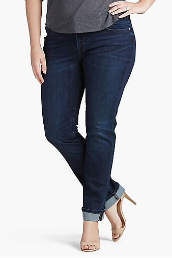 Lucky Brand Ginger Straight Leg Plus Size Jeans