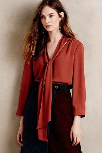 HD in Paris Astral Tie-Neck Blouse