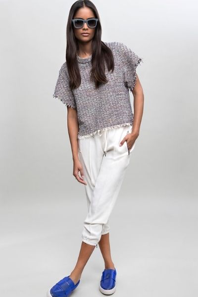 Joie Zipper Crepe Pants