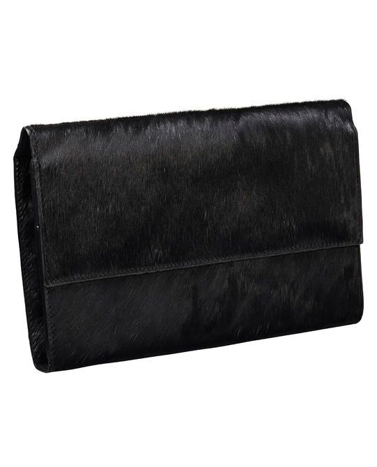 Maison Scotch Faux Pony Hair Travel Wallet